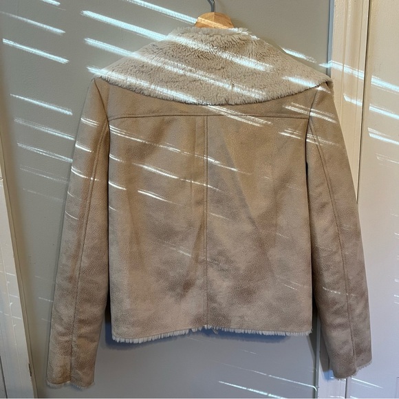 Forever 21 Beige Suede Moto Jacket - Picture 4 of 7